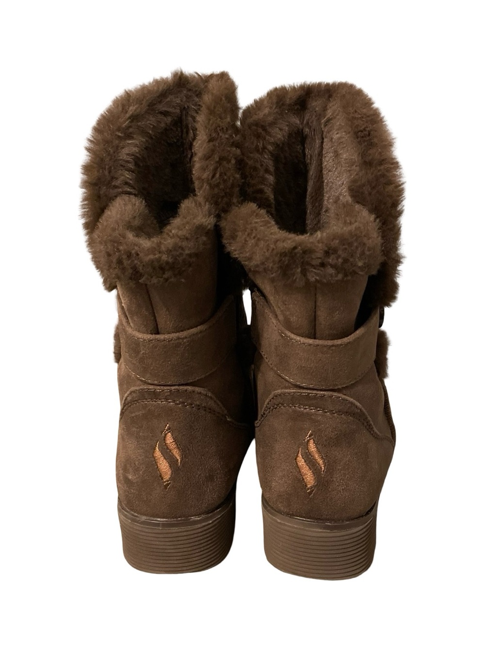 SKECHERS Keepsakes Wedge - Cozy Peak Brown Boot Size 6.5 - Picture 4 of 9